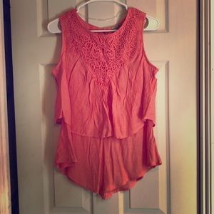 One World Coral Blouse